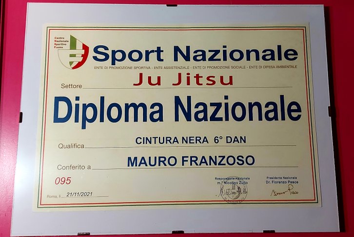M° Mauro Franzoso - 6° Dan Ju Jitsu Sport Nazionale